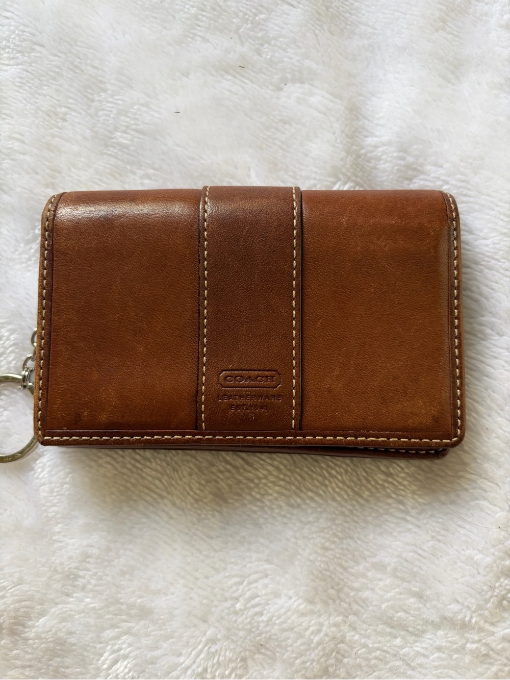 Vintage Coach card holder with keychain